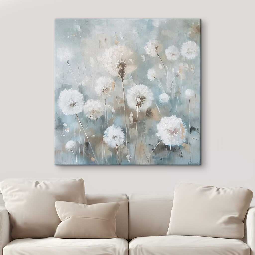 Pissenlits en lumière voilée — intérieur 1