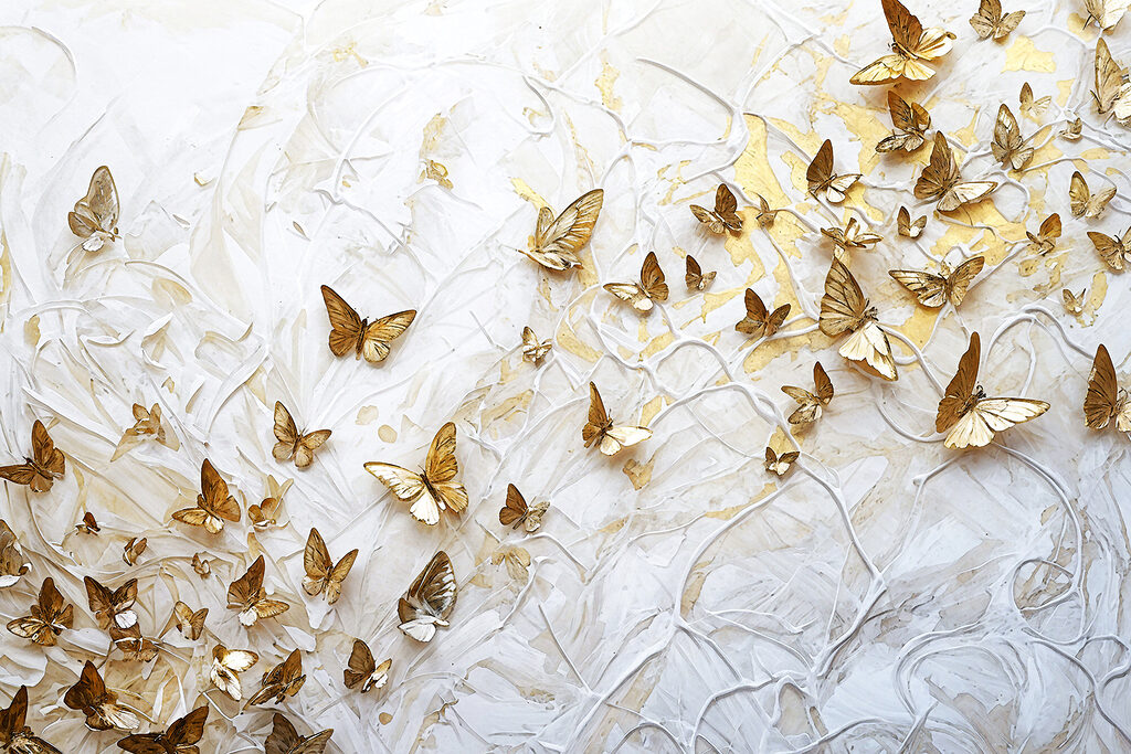 Envol de papillons — motif complet