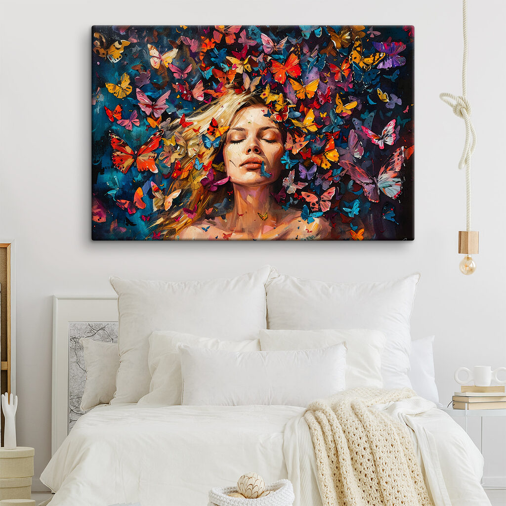 Papillons et yeux clos — intérieur 2