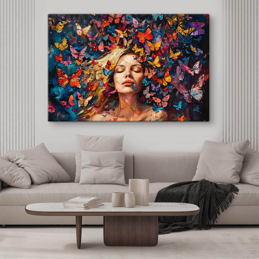 Papillons et yeux clos — intérieur 1