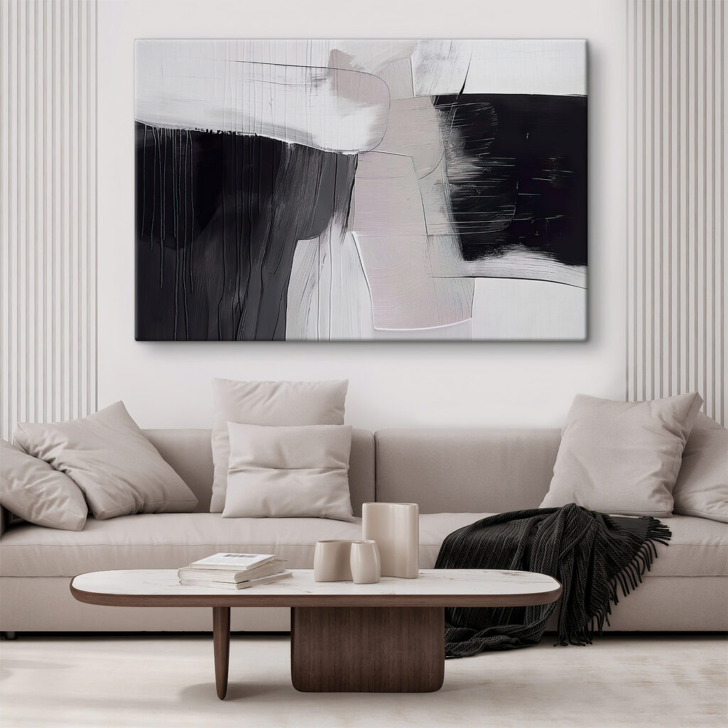 Larges traits noirs dans un intérieur