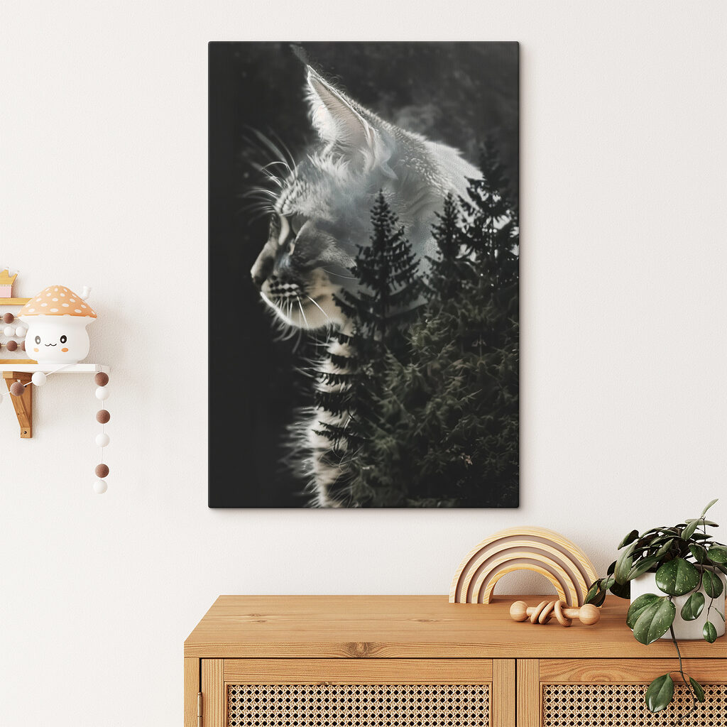 Chat et forêt — intérieur 1