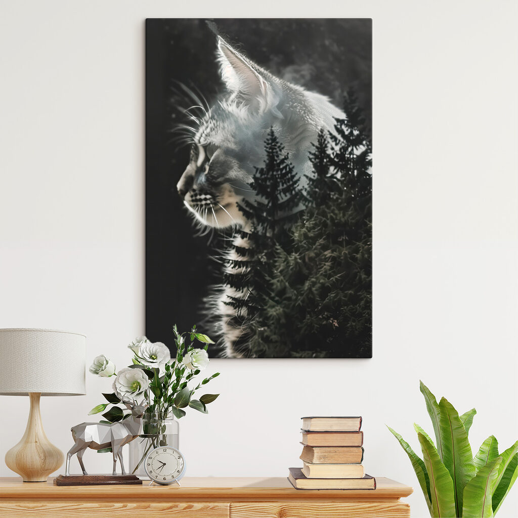 Chat et forêt — intérieur 2
