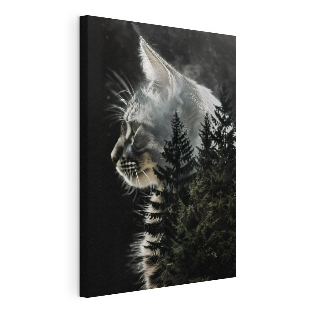 Chat et forêt — vue du produit
