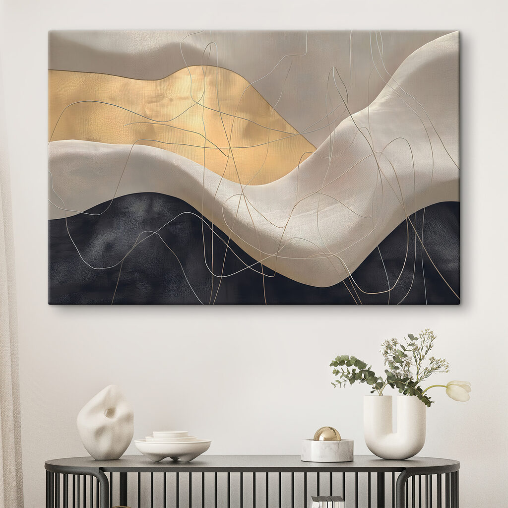 Lignes sur gris ondulé — intérieur 2