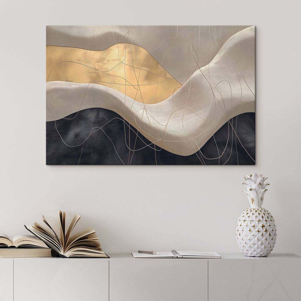 Lignes sur gris ondulé — intérieur 3