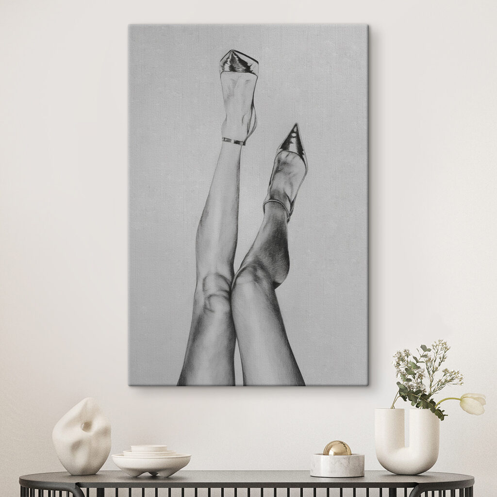 Jambes au crayon fin — intérieur 1