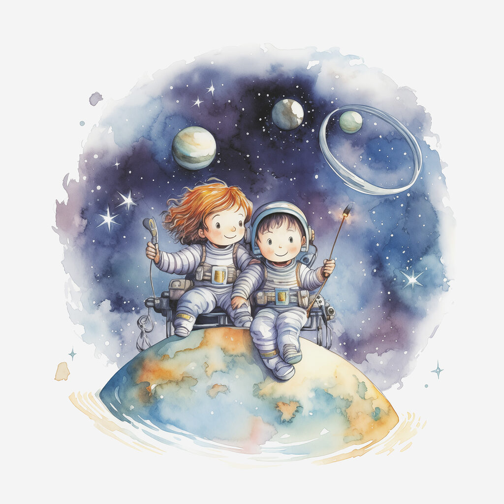 Ensemble sur une planète — motif complet
