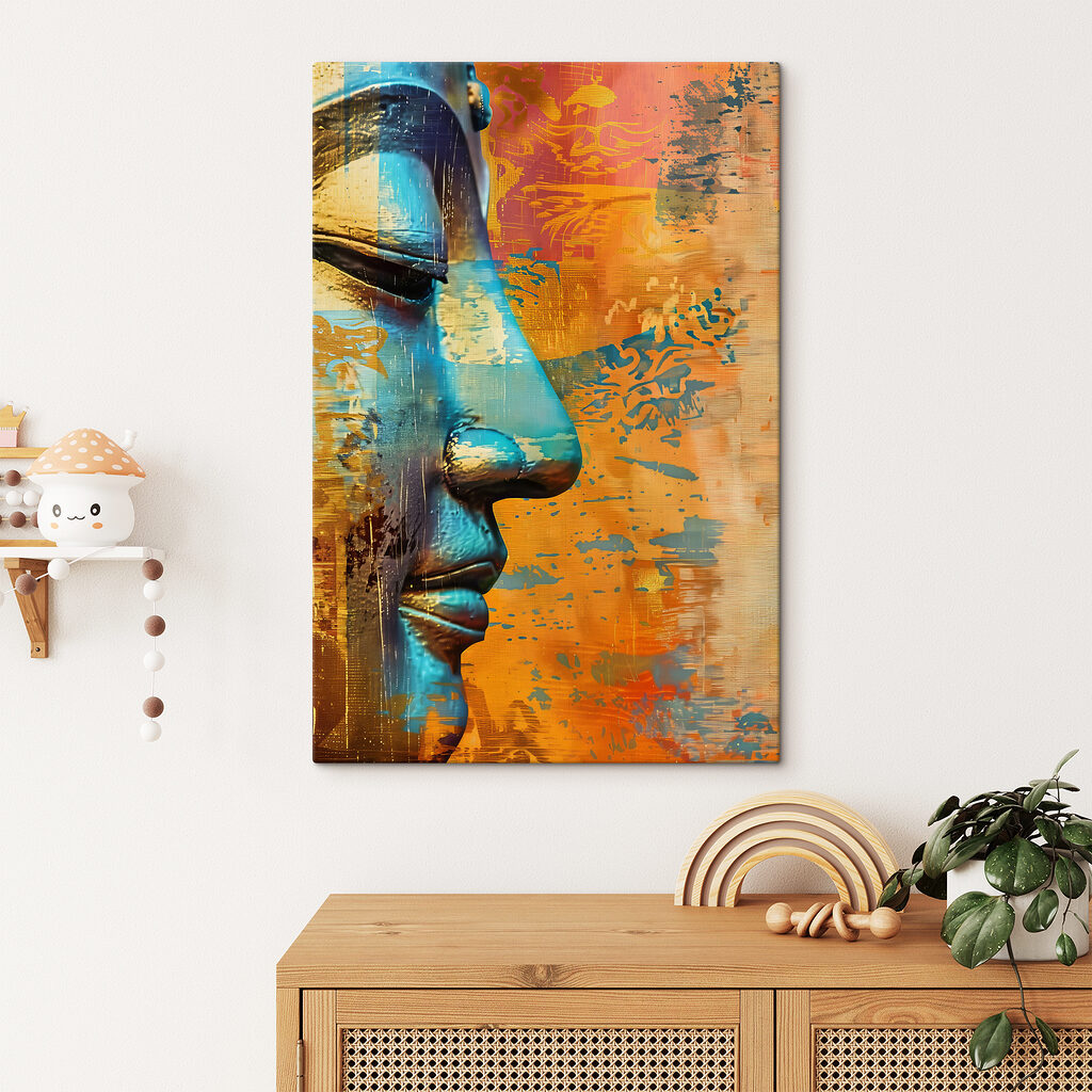 Bouddha aux tons turquoise — intérieur 2