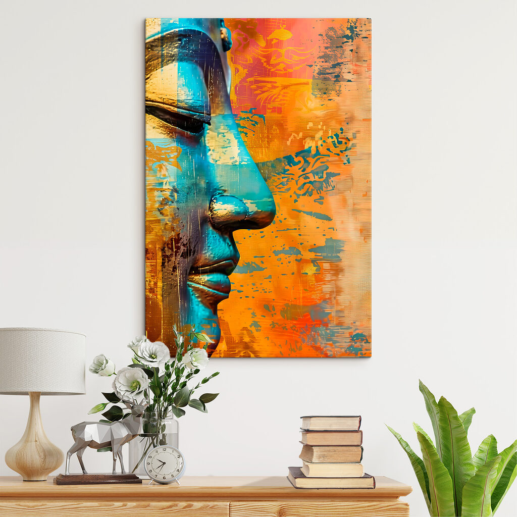 Bouddha aux tons turquoise — intérieur 3