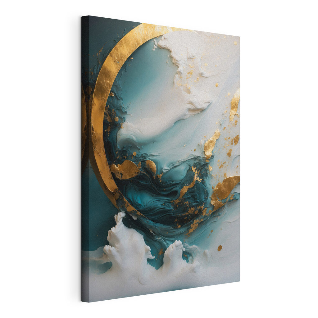 Arc doré sur turquoise — vue du produit
