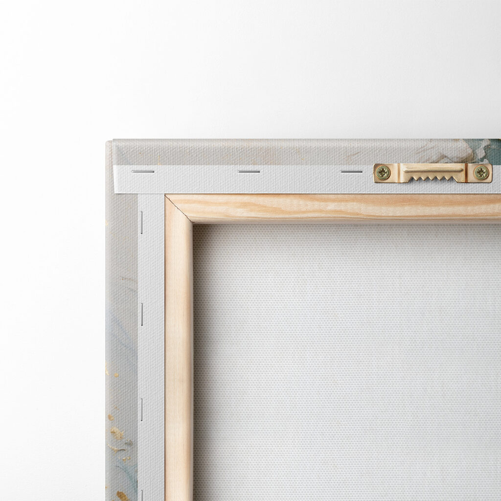 Arc doré sur turquoise — dos