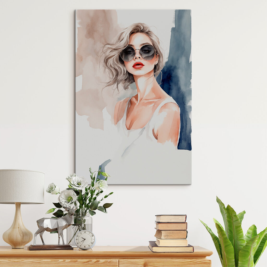 Lunettes de soleil aquarellées — intérieur 2