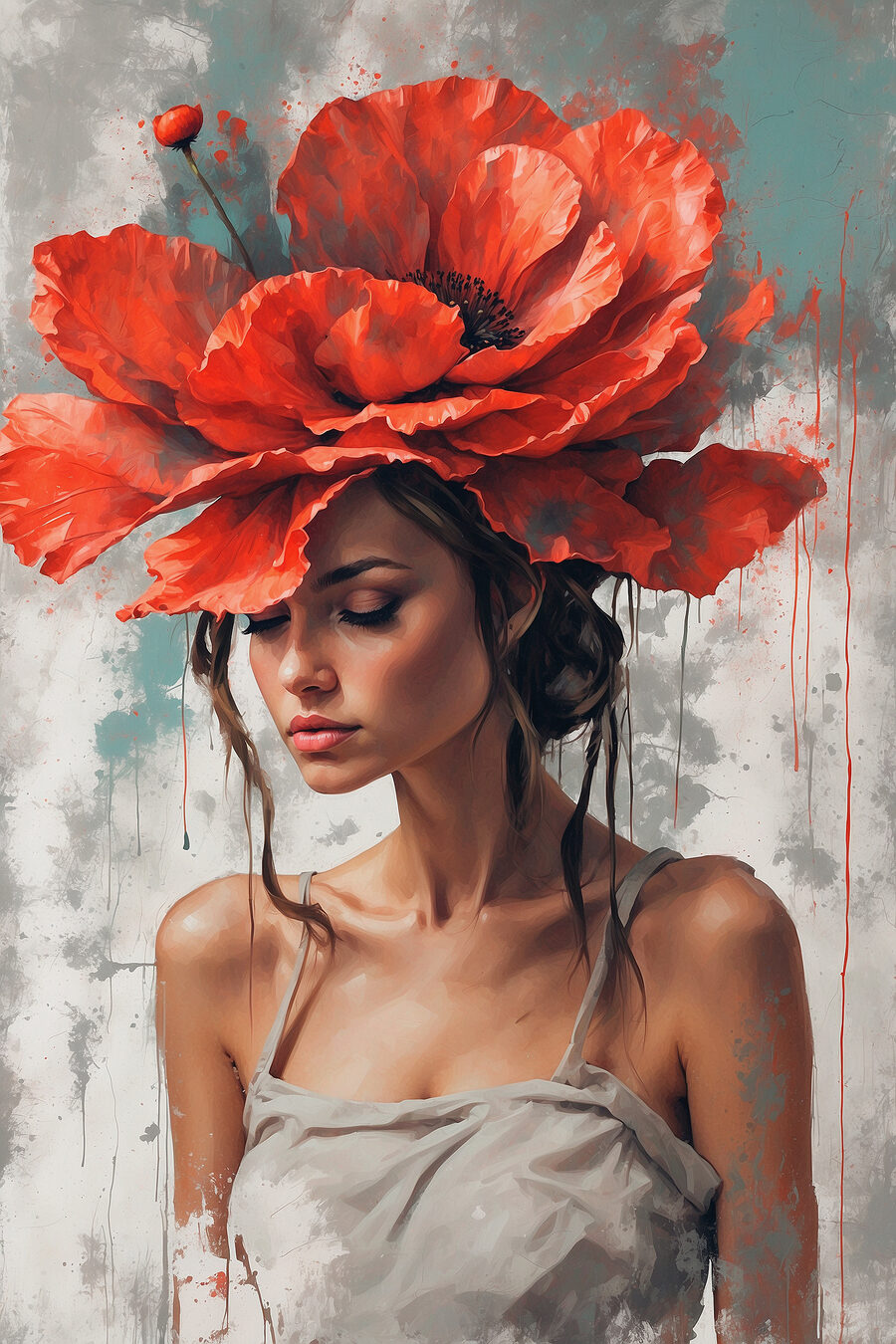 Un coquelicot pour chapeau — motif complet