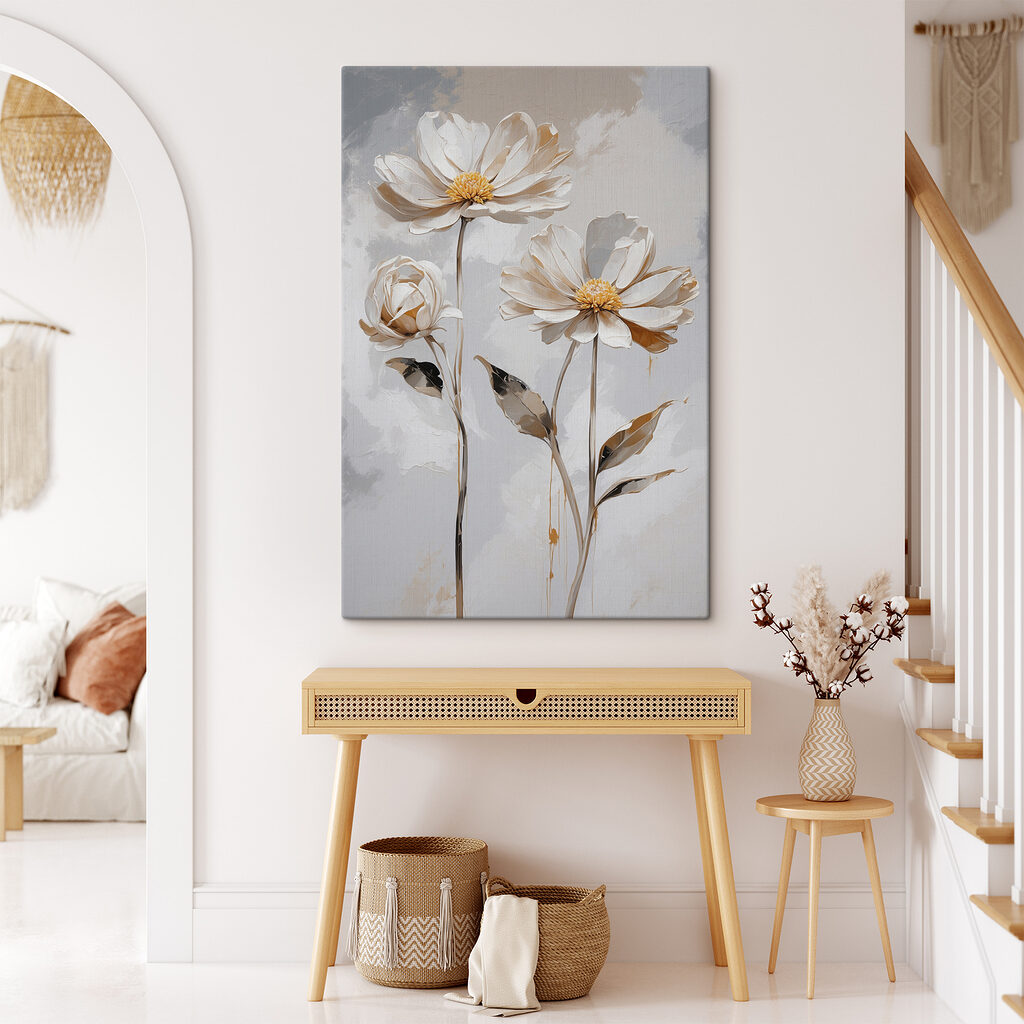 Deux fleurs couleur sable — intérieur 1