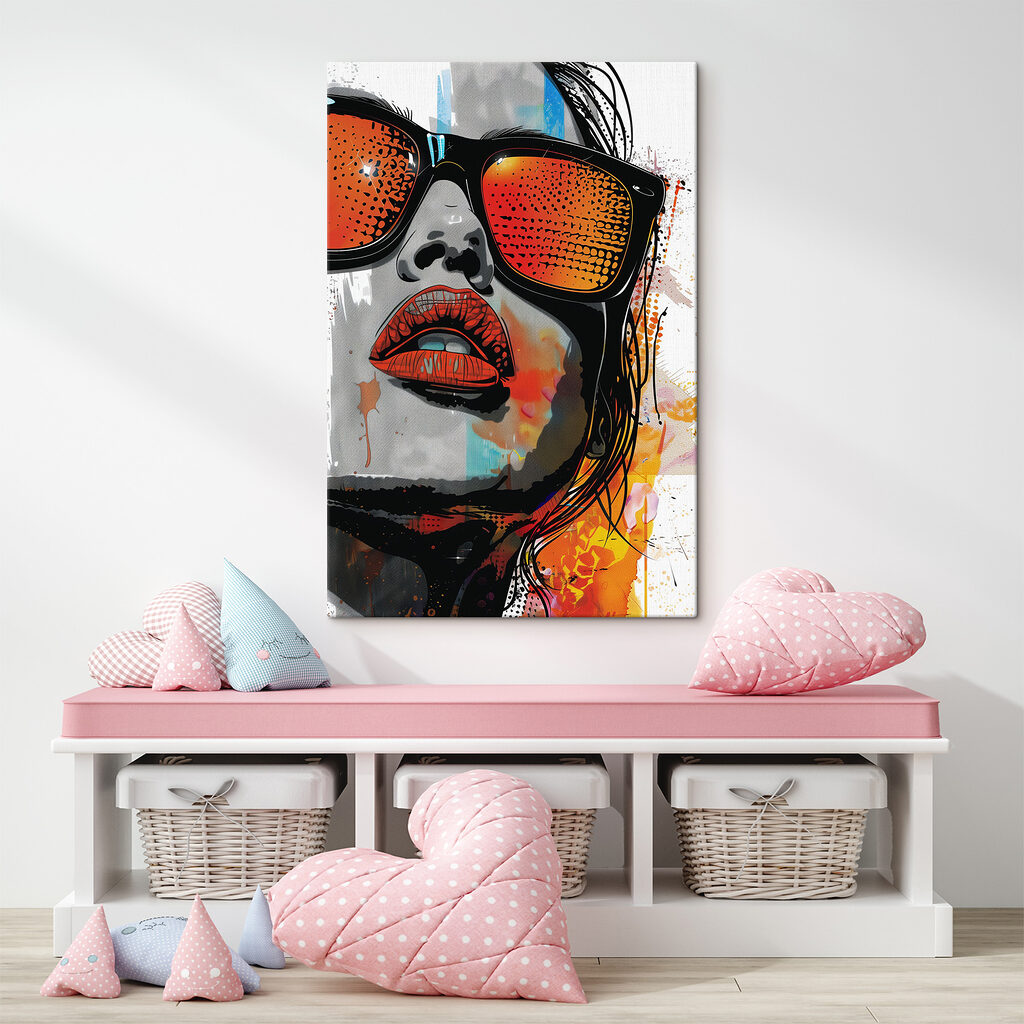 Lunettes aux reflets orange — intérieur 2