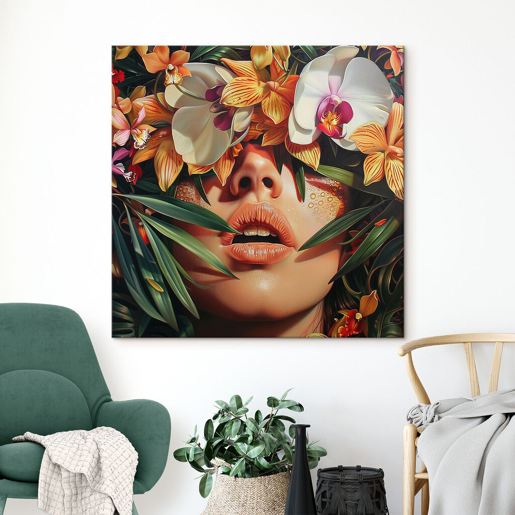 Orchidées et lèvres dorées — intérieur 2