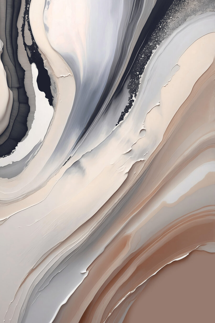 Strates grises, tons sable — motif complet