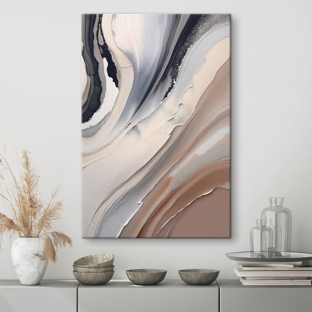 Strates grises, tons sable — intérieur 1
