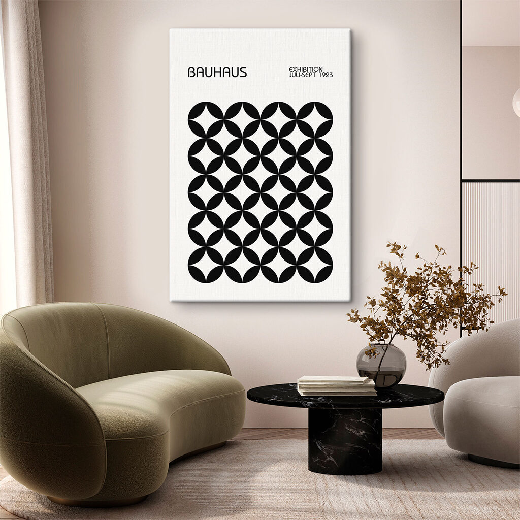 Bauhaus en fleurs noires — intérieur 1