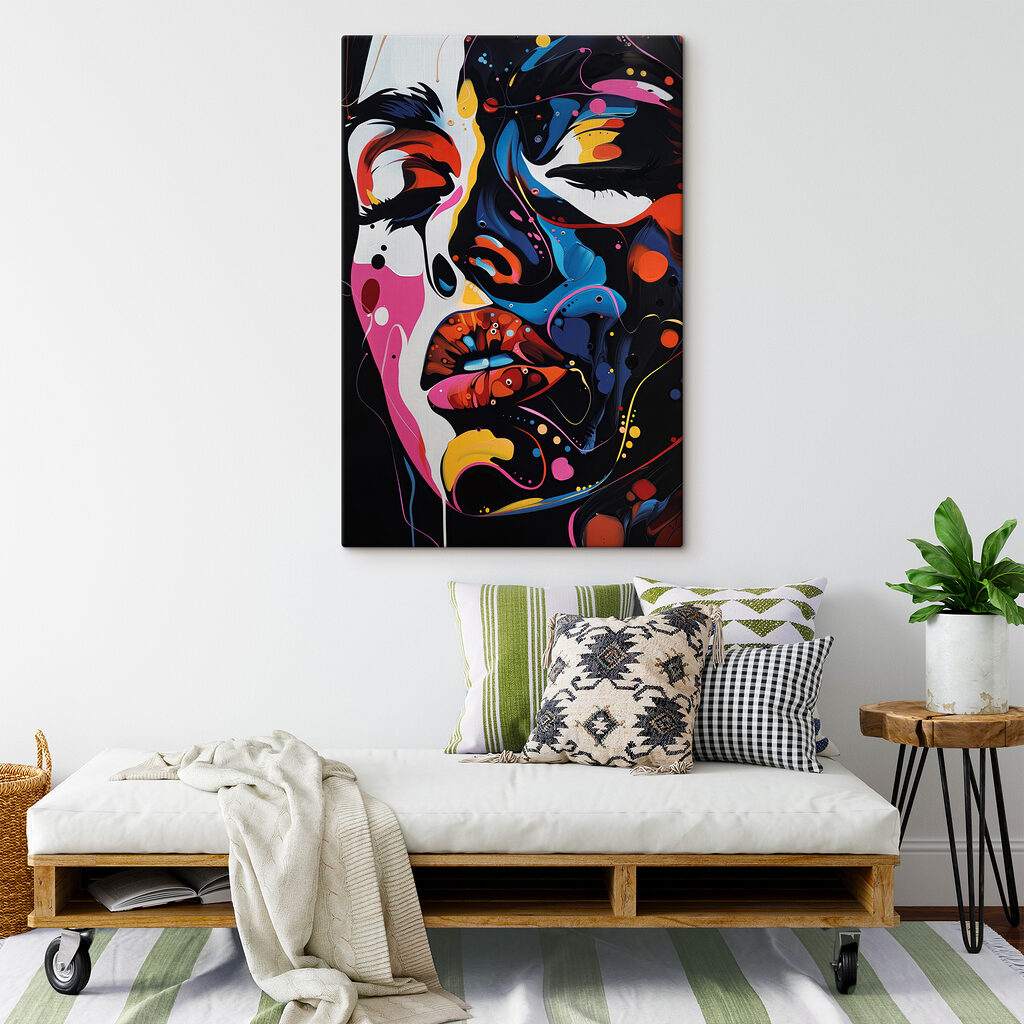 Yeux clos en couleurs — intérieur 1
