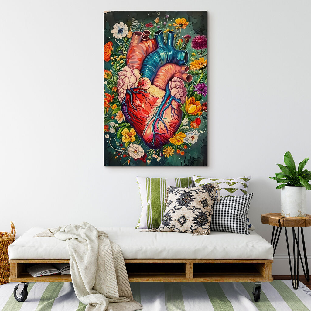 Cœur parmi les fleurs — intérieur 3
