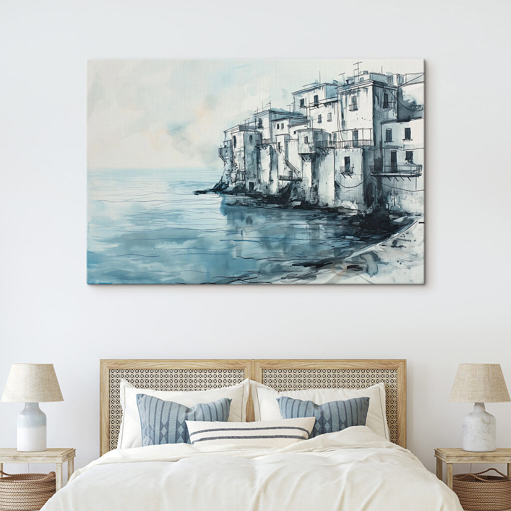 Maisons pâles sur l’eau — intérieur 1