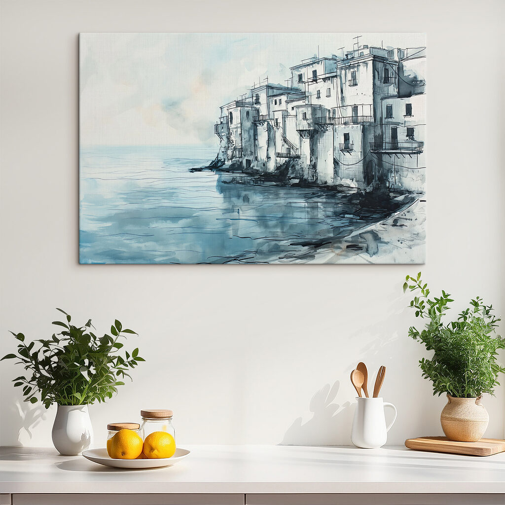 Maisons pâles sur l’eau — intérieur 2