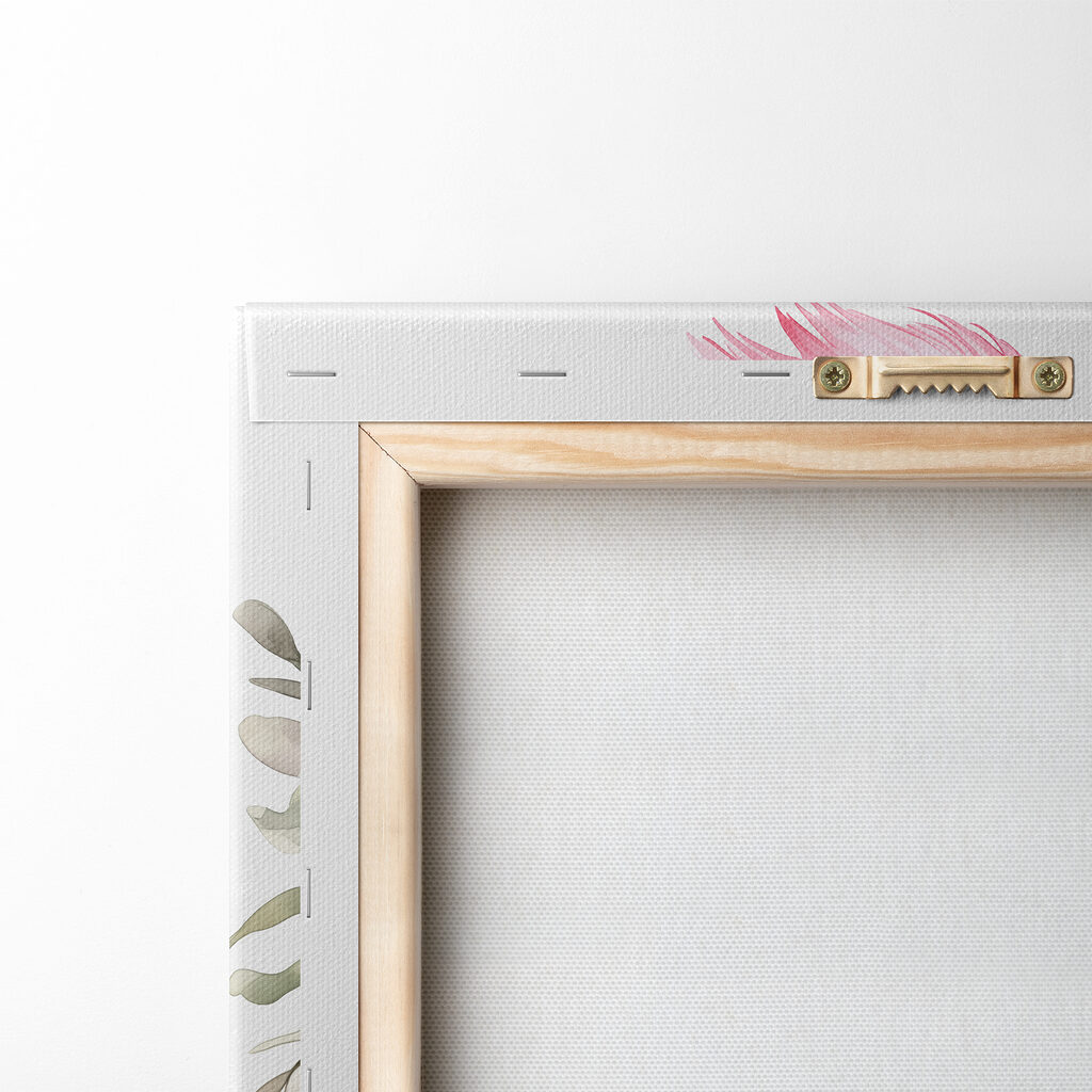 Cacatoès rose sur gris-vert — dos