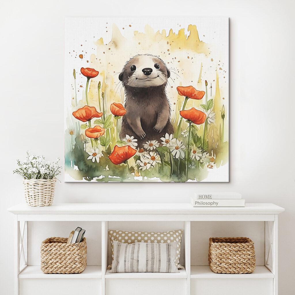 Loutre parmi les coquelicots — intérieur 1