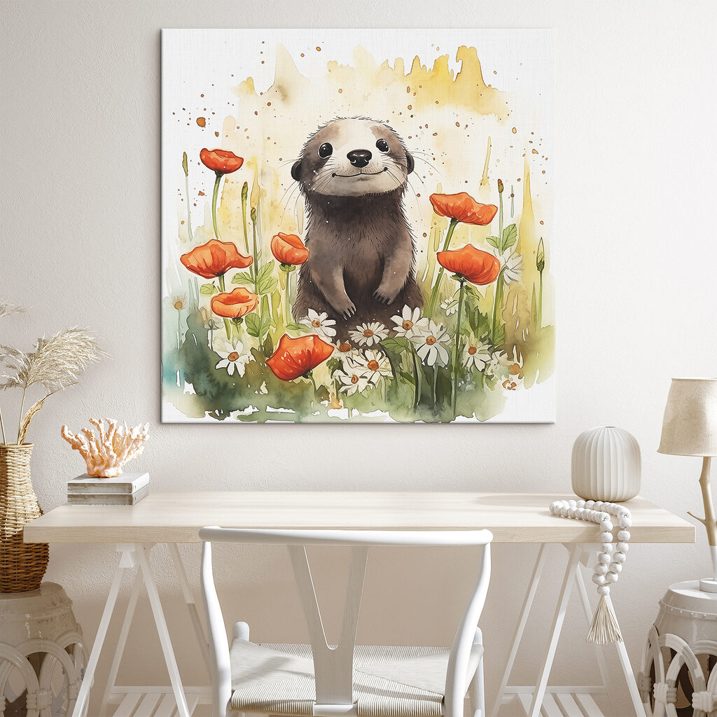 Loutre parmi les coquelicots — intérieur 2