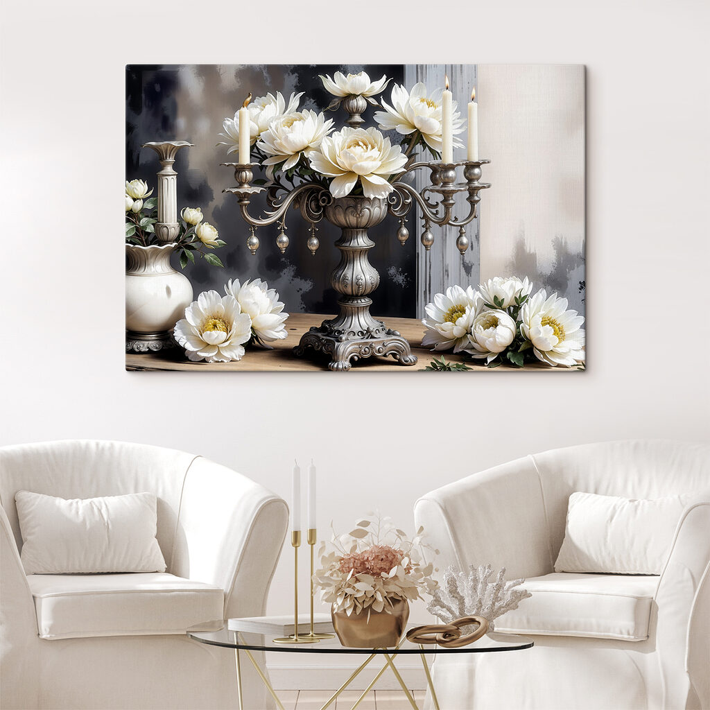Lotus blancs aux chandelles — intérieur 2