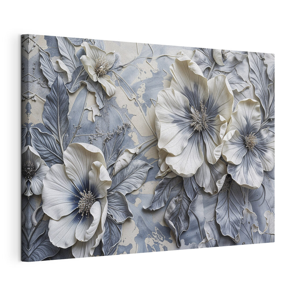 Fleurs aux gris froids — vue du produit