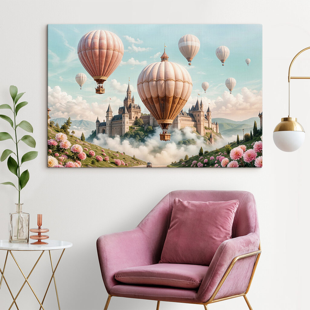 Montgolfières et château rêvé — intérieur 1