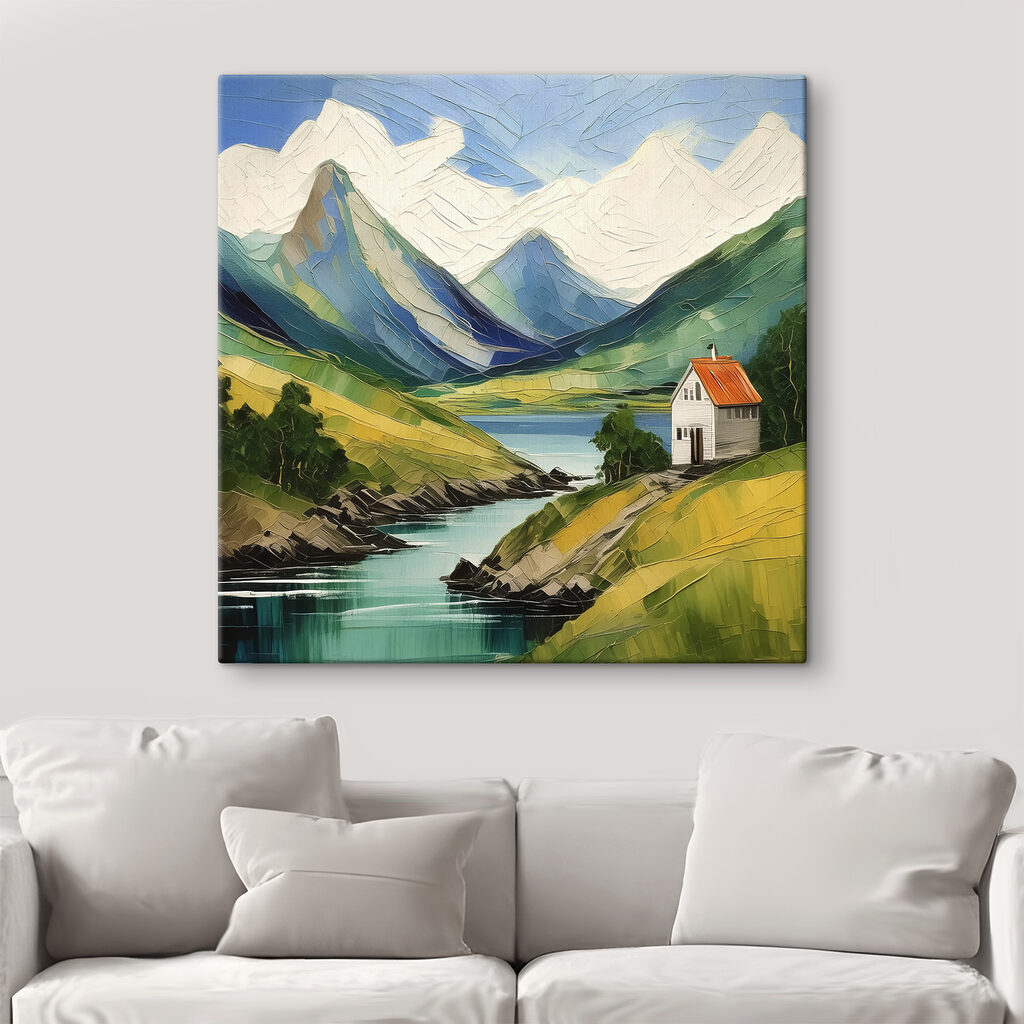 Chapelle sur l’eau turquoise — intérieur 3