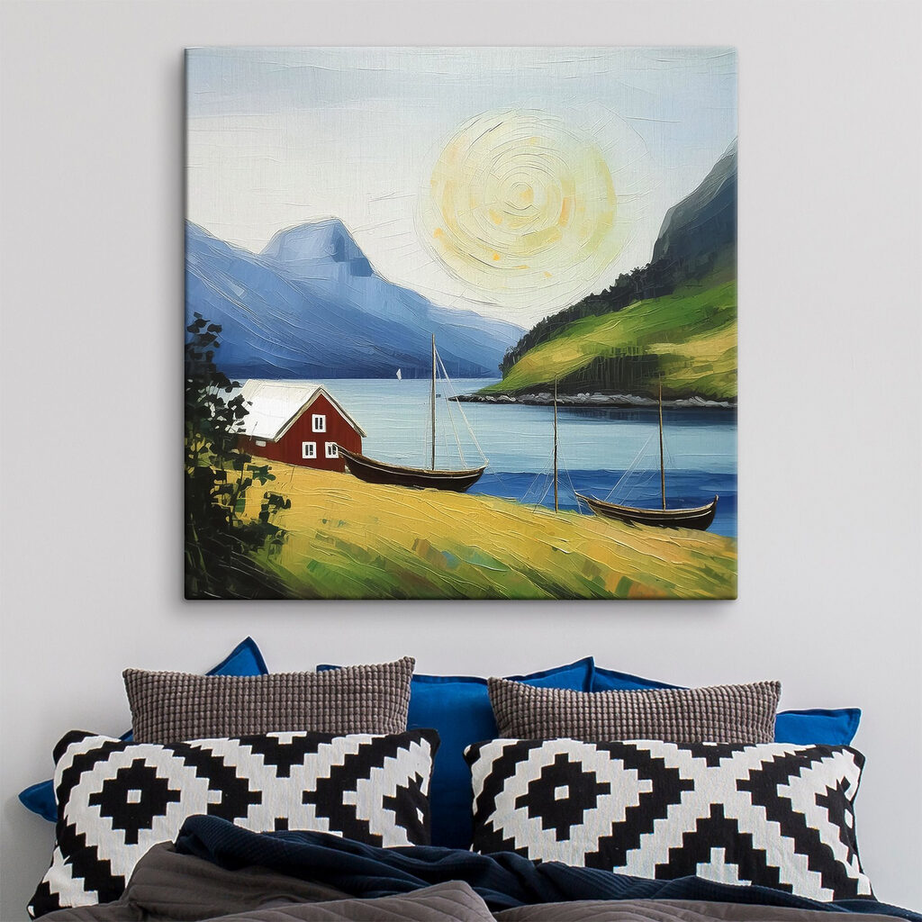Maison rouge du fjord — intérieur 4