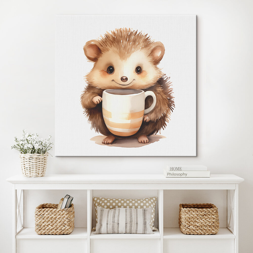 Hérisson et sa tasse — intérieur 2