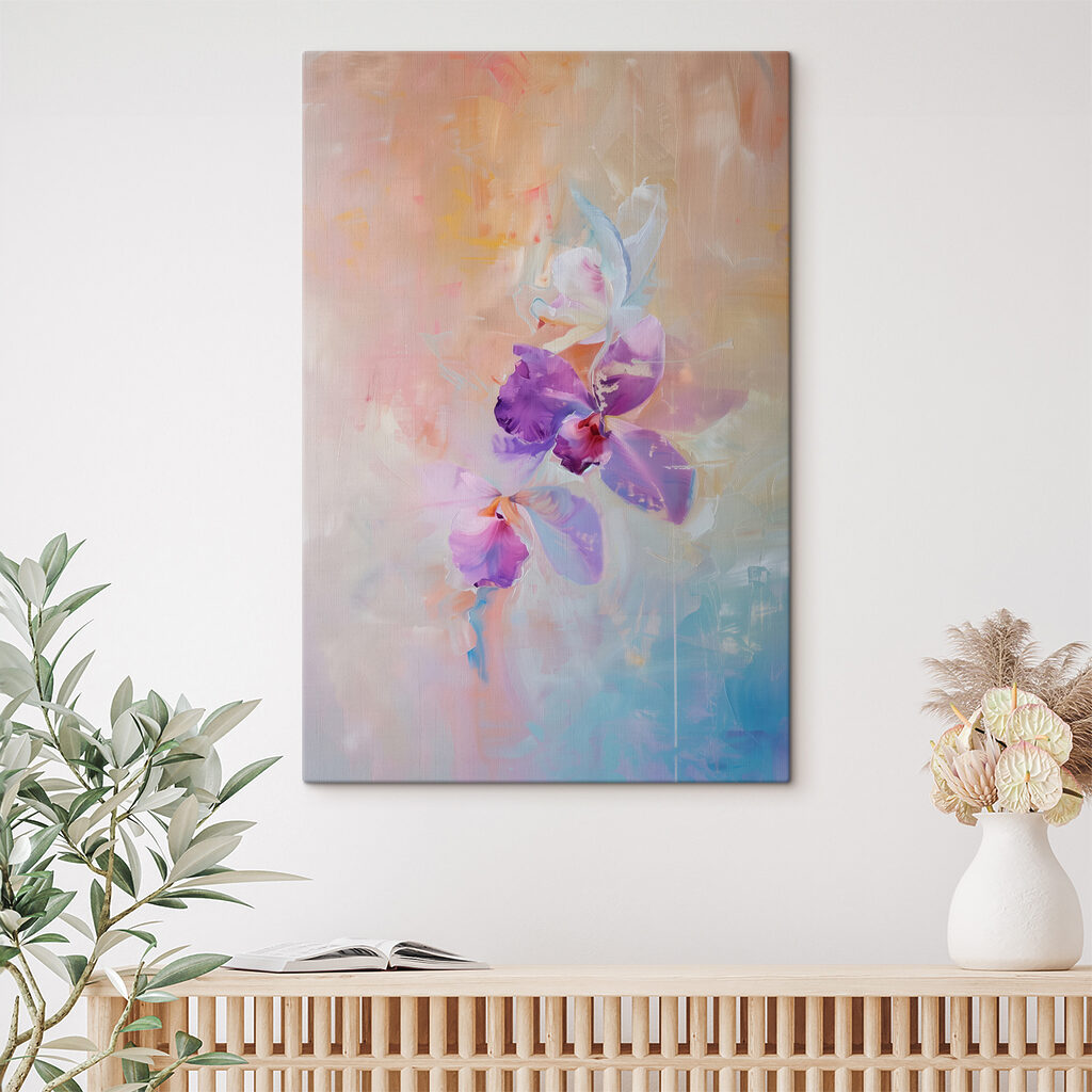 Orchidée en voile pastel — intérieur 3