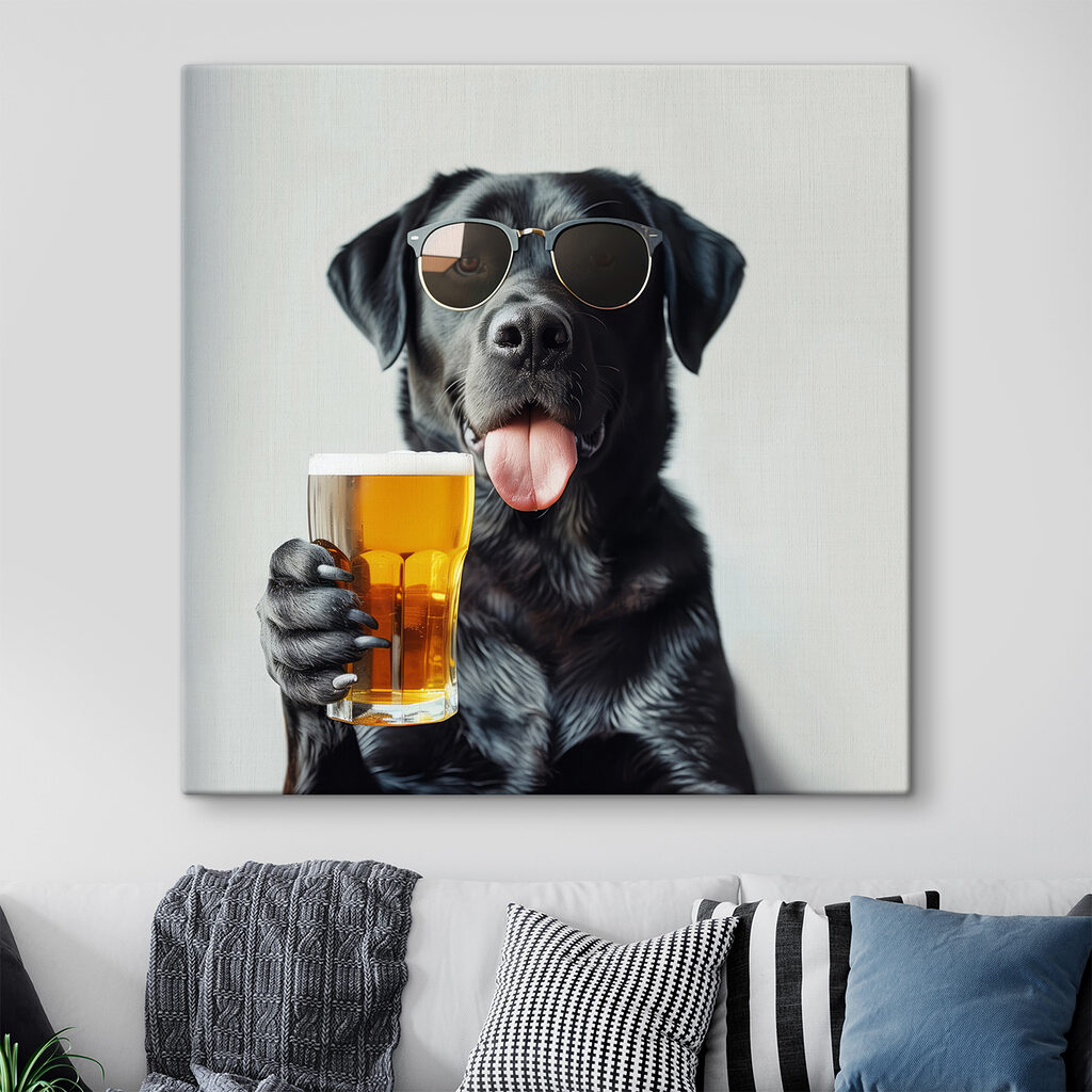 Le chien qui trinque — intérieur 1