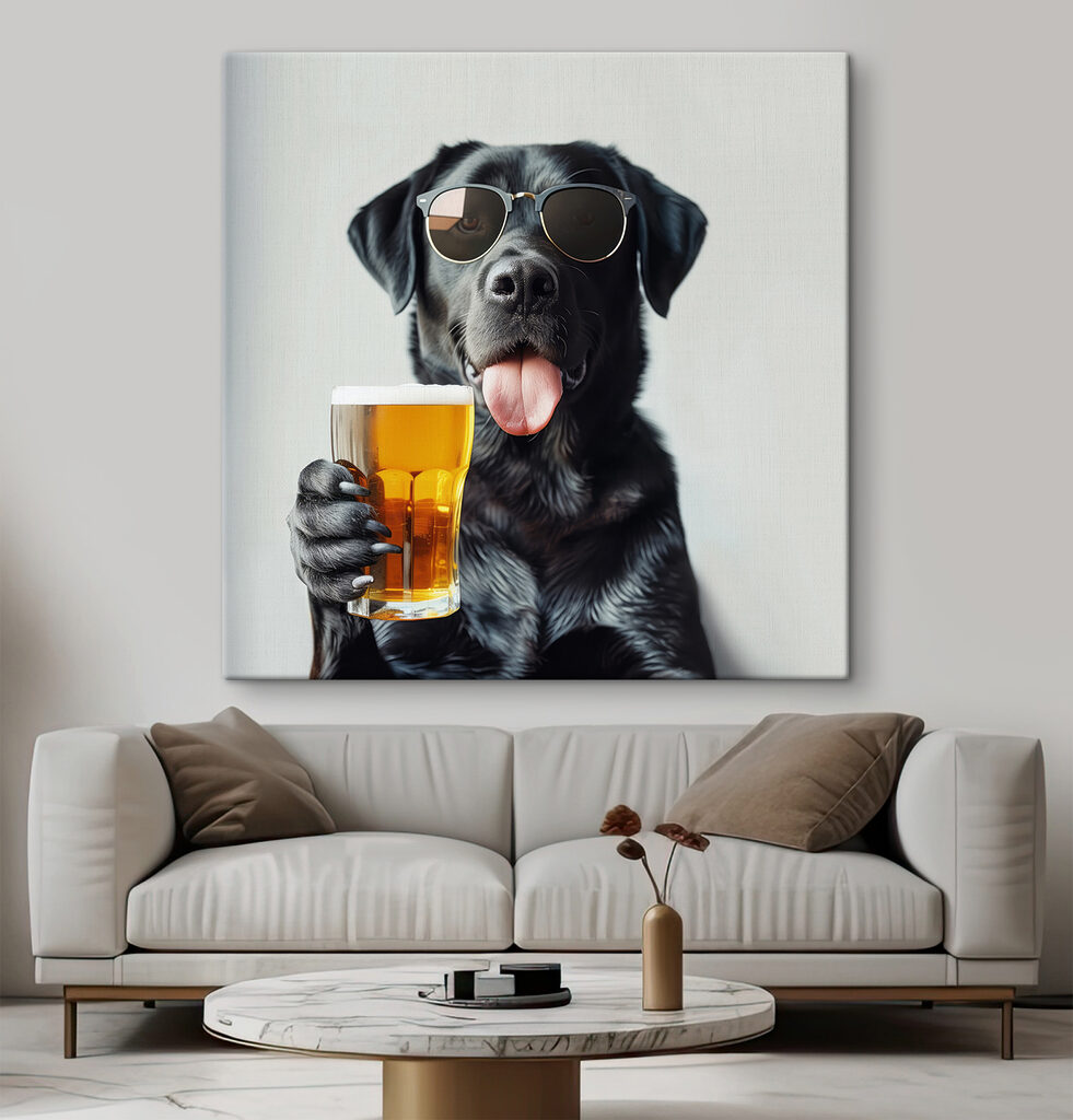 Le chien qui trinque — intérieur 3
