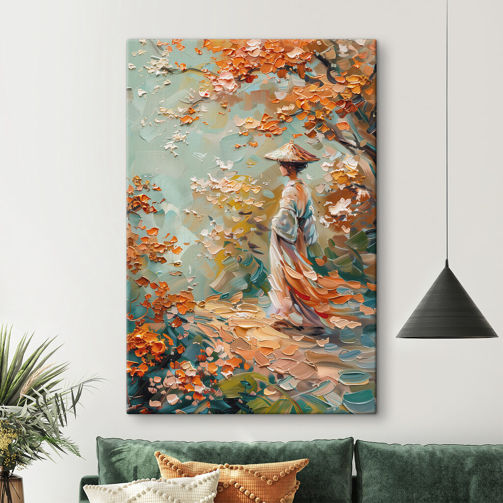 Balade aux feuilles orange — intérieur 2