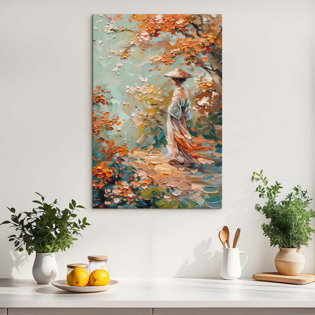 Balade aux feuilles orange — intérieur 1