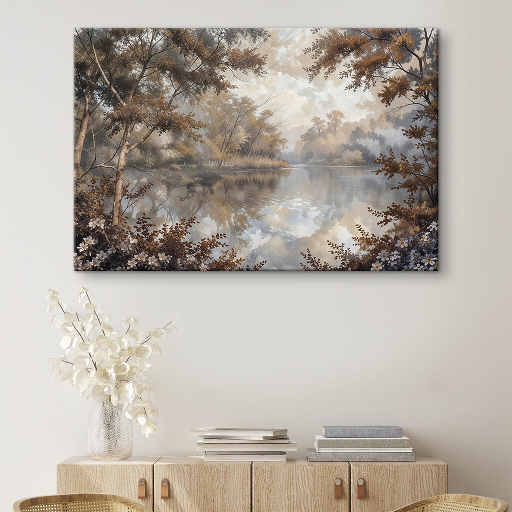 Reflets entre les arbres — intérieur 2