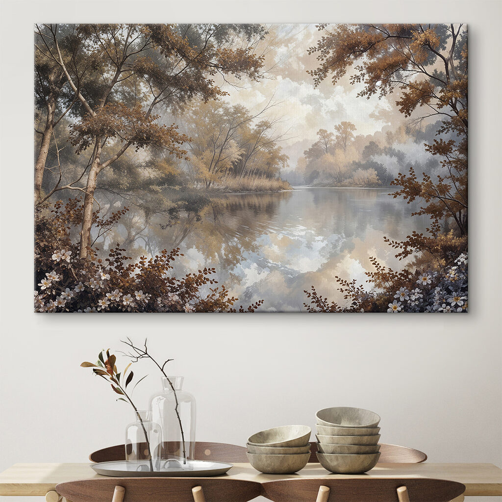 Reflets entre les arbres — intérieur 1