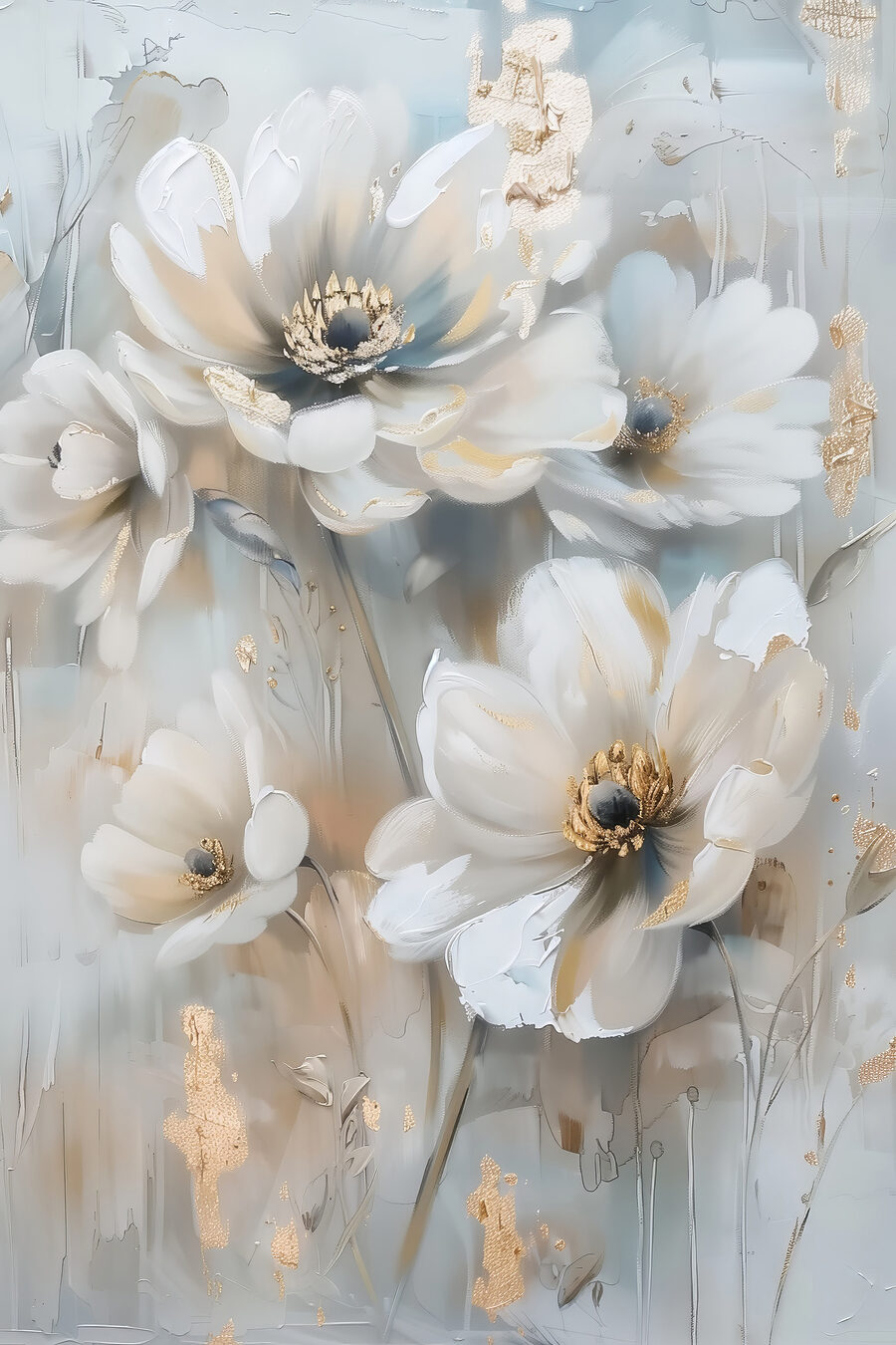 Grande fleur au sommet — motif complet