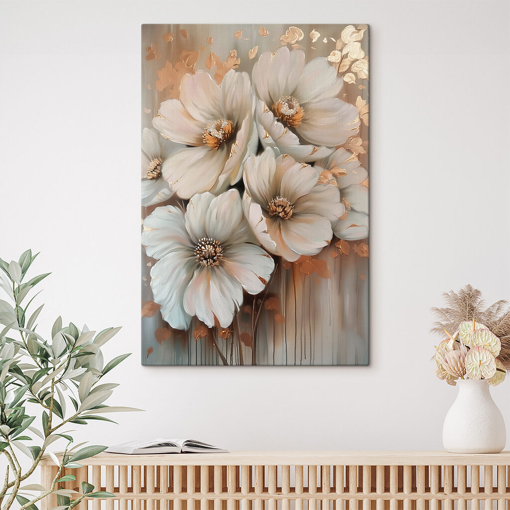 Fleurs et longues traînées — intérieur 2