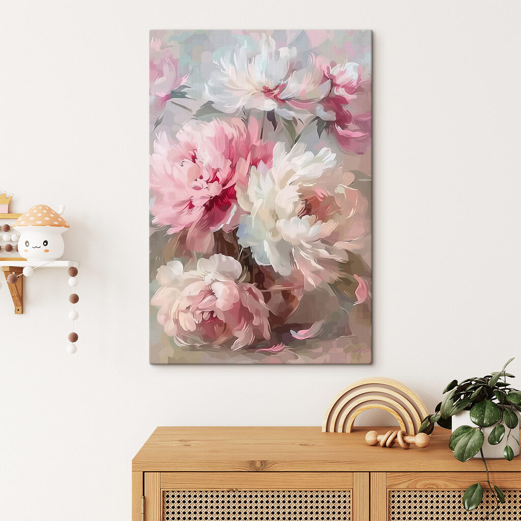 Pivoines en touches libres — intérieur 1