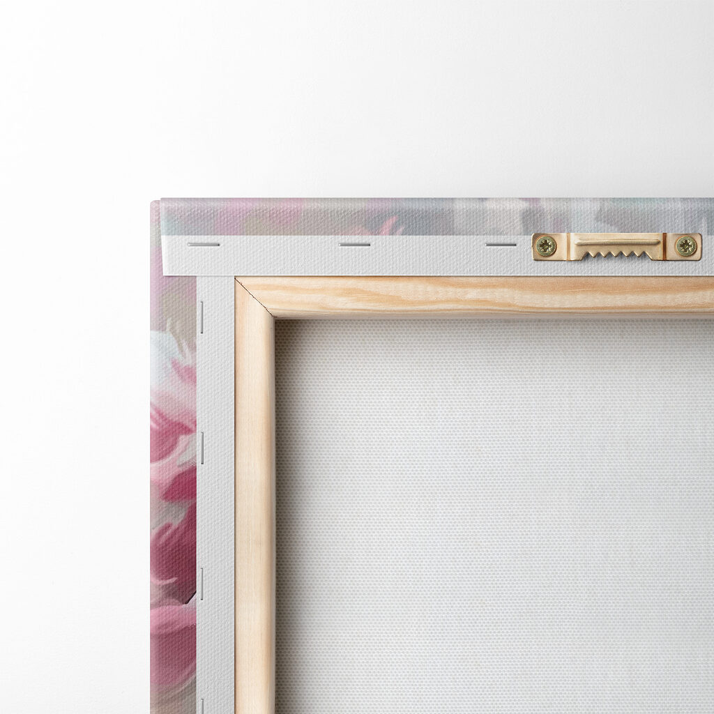 Pivoines en touches libres — dos