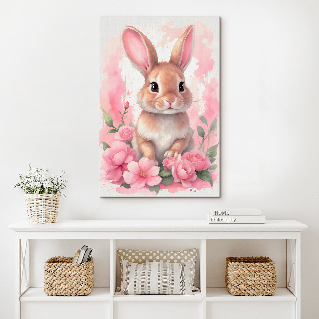 Lapereau au jardin rose — intérieur 1