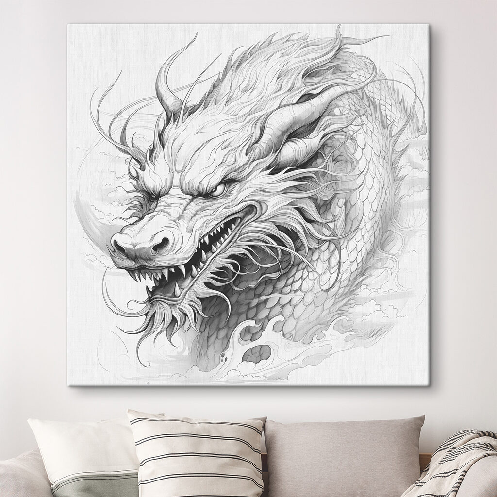 Dragon au crayon fin — intérieur 1
